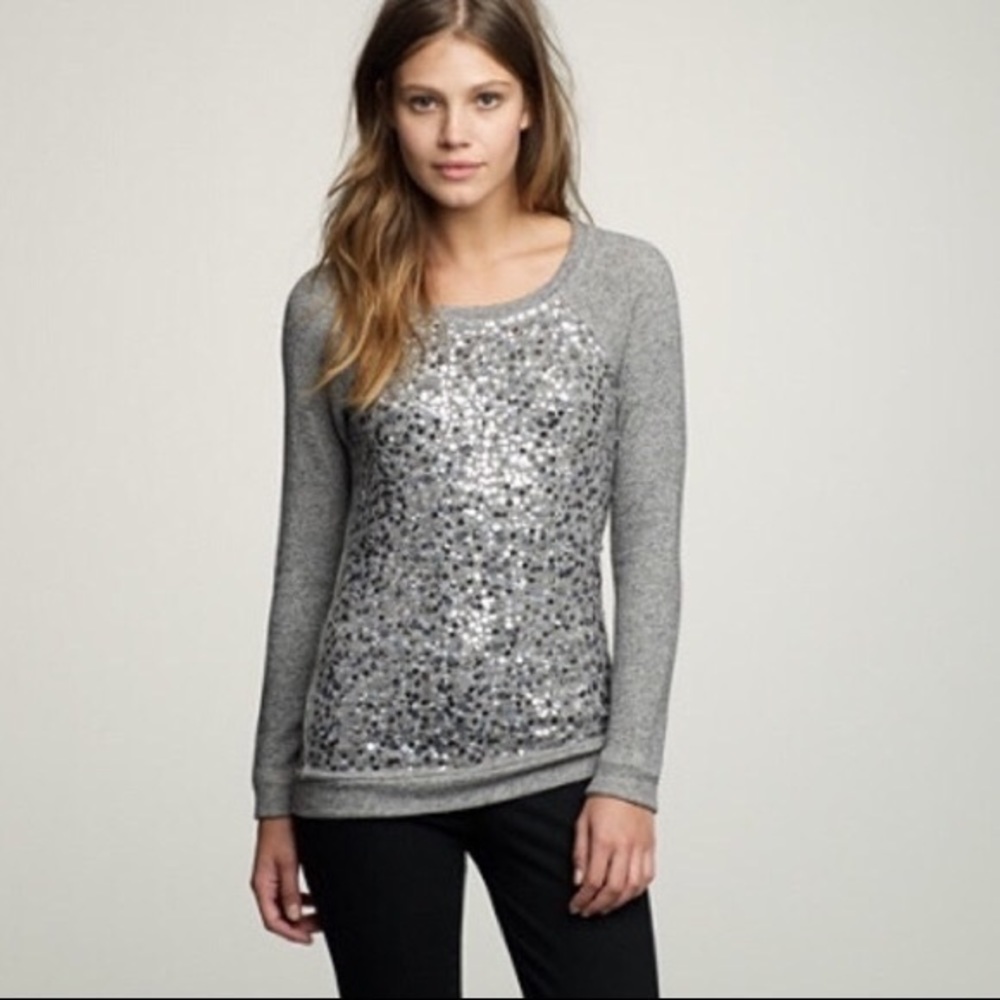 J.Crew Sequence long sleeve top Sz SM